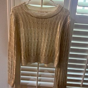 Cream gold dusted sweater
